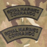 Royal Marines commando black on green shoulders