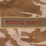 Royal Navy desert tab / patch