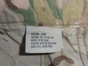 US Army multicam pants