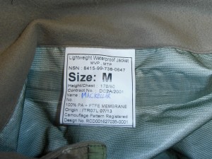 British multicam goretex jacket