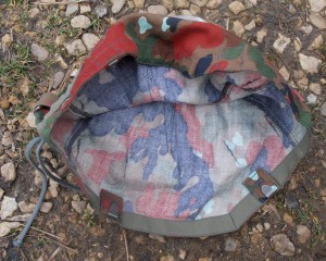 Swiss camo pattern helmet cover