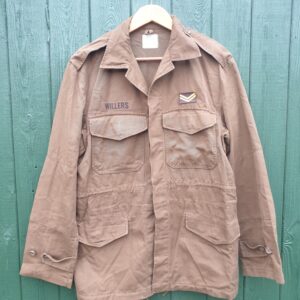 South African nutria brown badged jacket